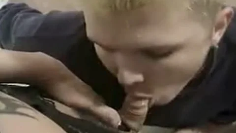 Blond lad Cums On A gorgeous shemale