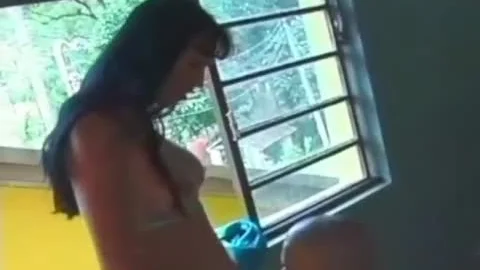 Bald twink receives plowed Hard By latin chick TS